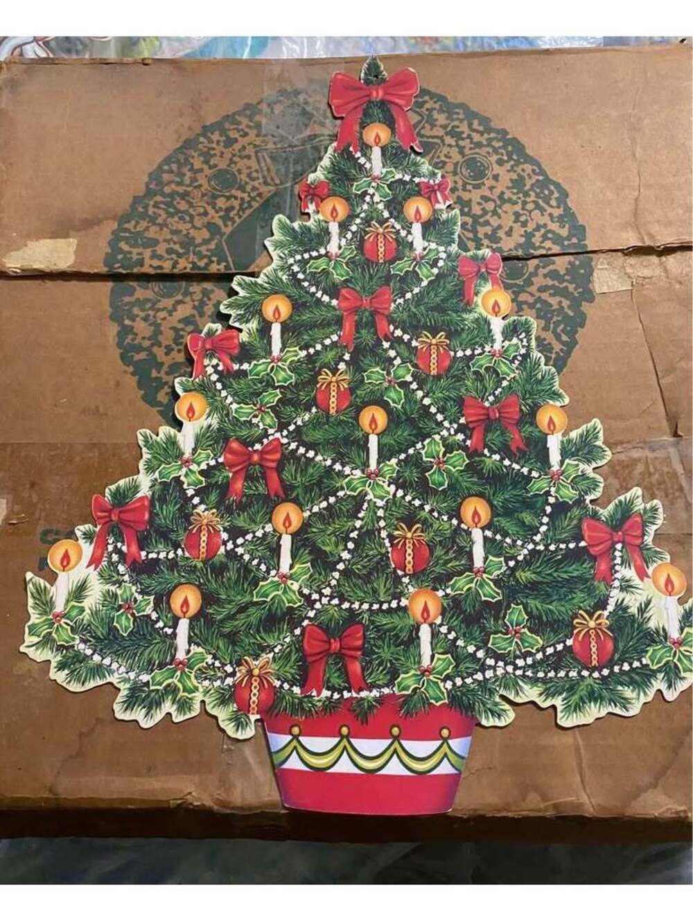 Beistle Christmas Tree Vintage 1950’s